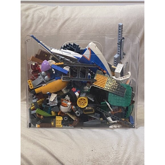 LEGO 3+ lbs Pounds Random Parts Pieces Building Plates Blocks Washed Bulk Lot - Picture 3 of 8